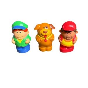 Playskool Musical Wheels on the Bus 3 Figures Boy Girl Dog Lot
